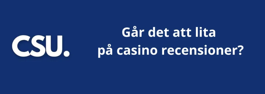 Går det att lita på casino recensioner?