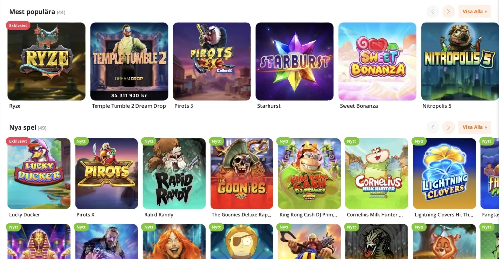 Betsson casino spel