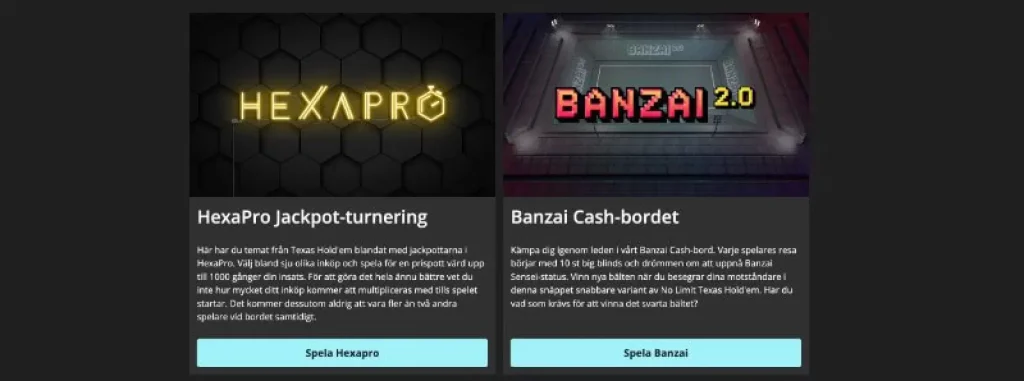 Poker hos Storspelare Casino