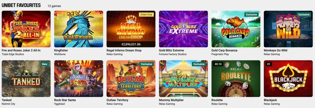 Unibet slots